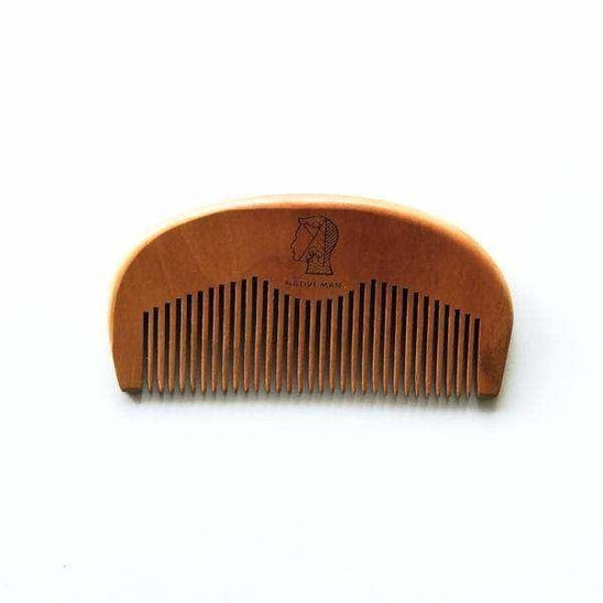 Native Man Grooming Essentials Wooden beard & hair pocket comb natural skincare mens grooming